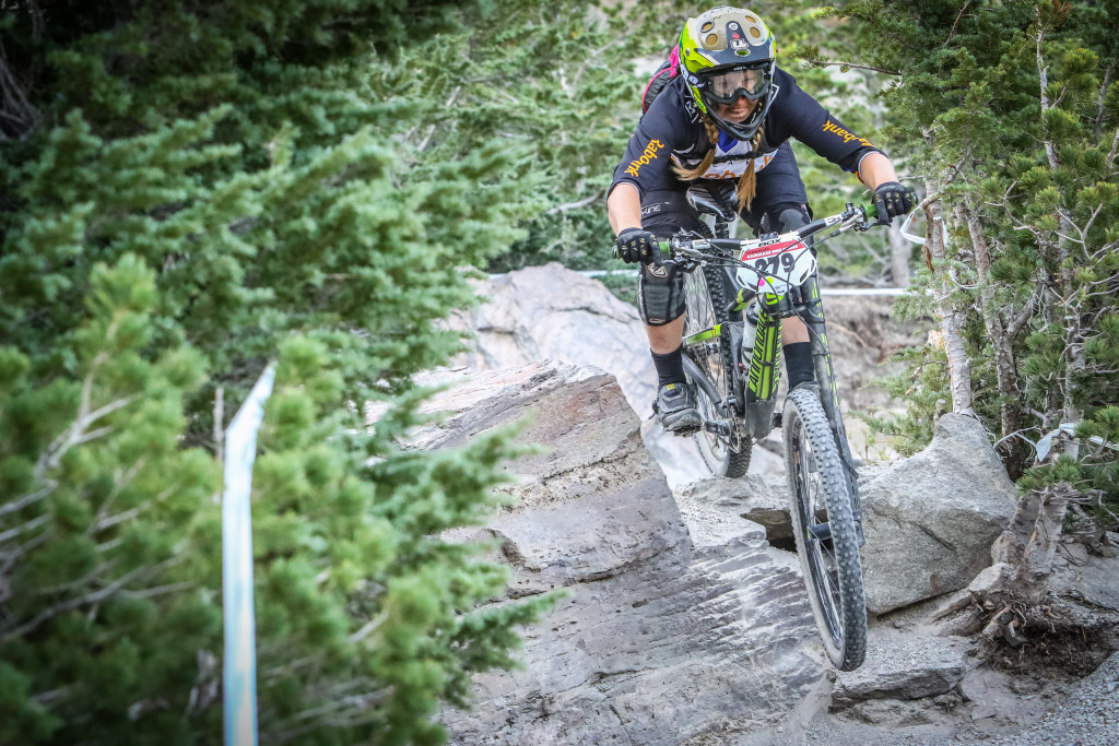Amy Morrison crushes the 2015 Kamikaze Bike Games Enduro course on the way to her 1st place Pro Women series finish (Called to Creation).