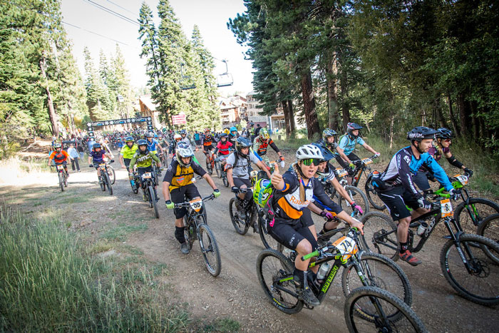 Amy Morrison is all stoke at the Northstar Enduro in 2015. Photo: Called To Creation