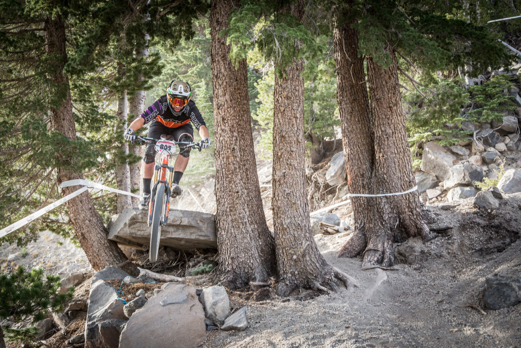 Ryan Gardner, a rider for Kona, tore up the course at the 2015 Mammoth Enduro. Photo: Called to Creation