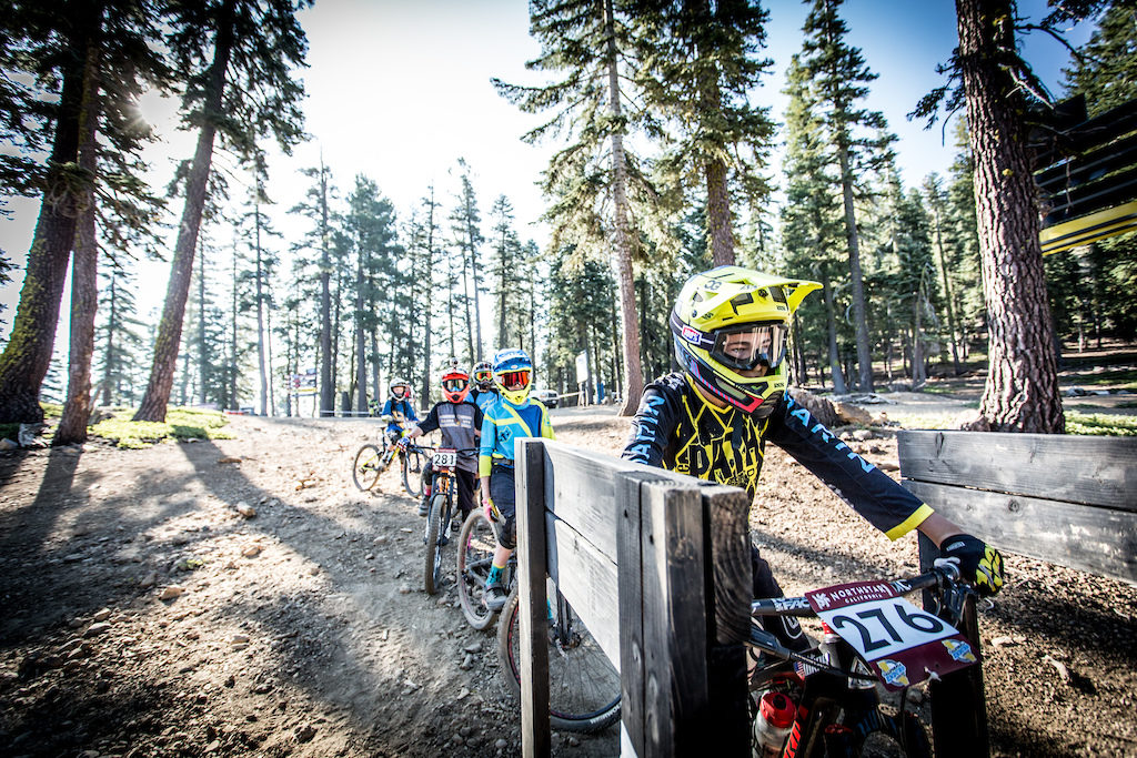 Blake Wray lines up in the gate on stage 4, day 2. Photo: Called to Creation.