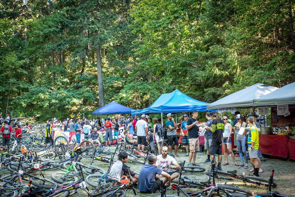 Festivities including food, beverages and a raffle cap off every CES event. Ashland Mountain Adventures took great care of the competitors who came up to Oregon for their event. Photo: Called to Creation.